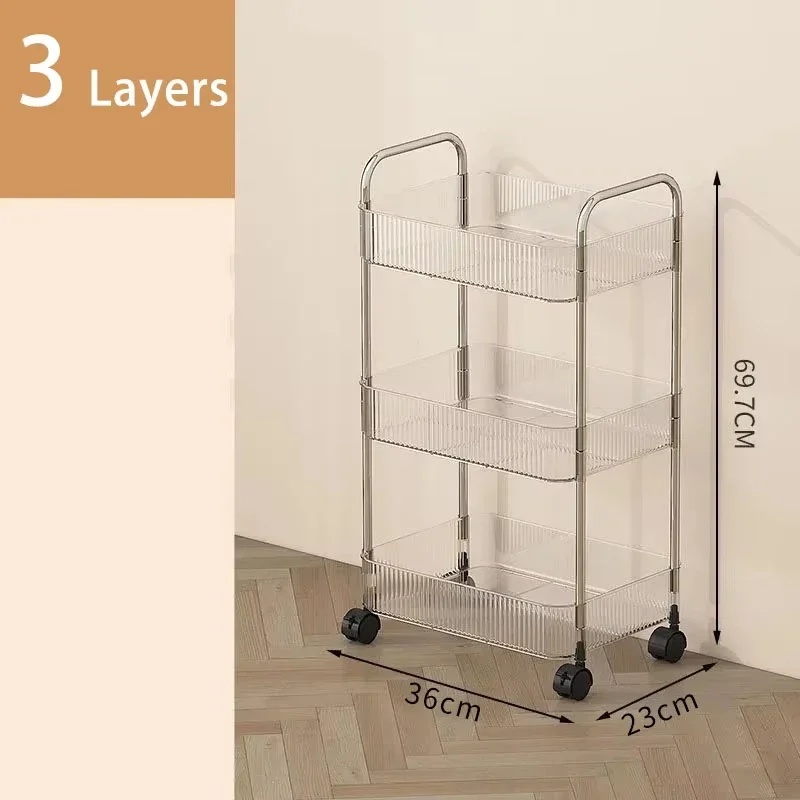 Multi-layer Rolling Cart with  - Food Storage With Wheels recension och pris