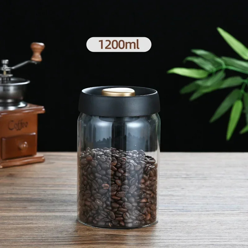 Coffee beans vacuum sealed jar - Food Storage Glass Set recension och pris