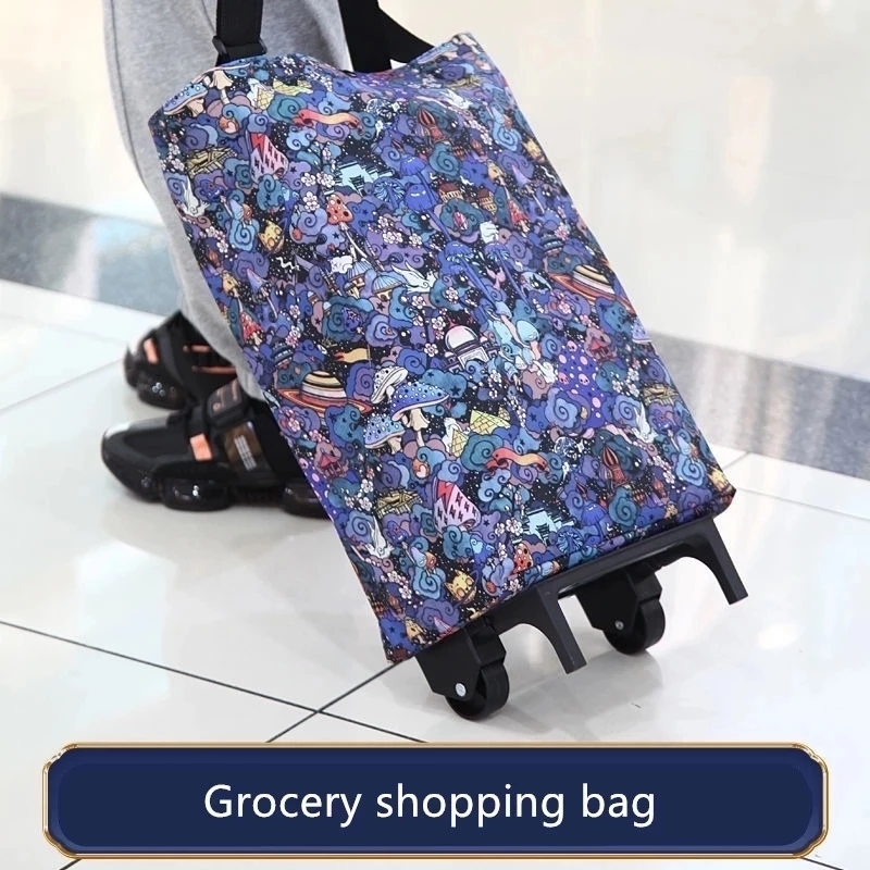 Folding Storage Bag High Capac - Food Storage With Wheels recension och pris