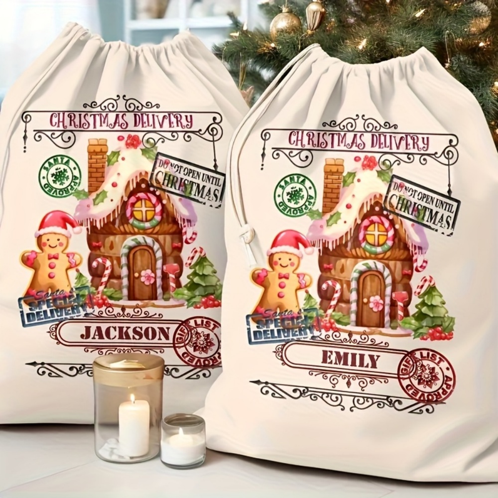 Custom Name Festive Gingerbrea - Food Storage Name recension och pris