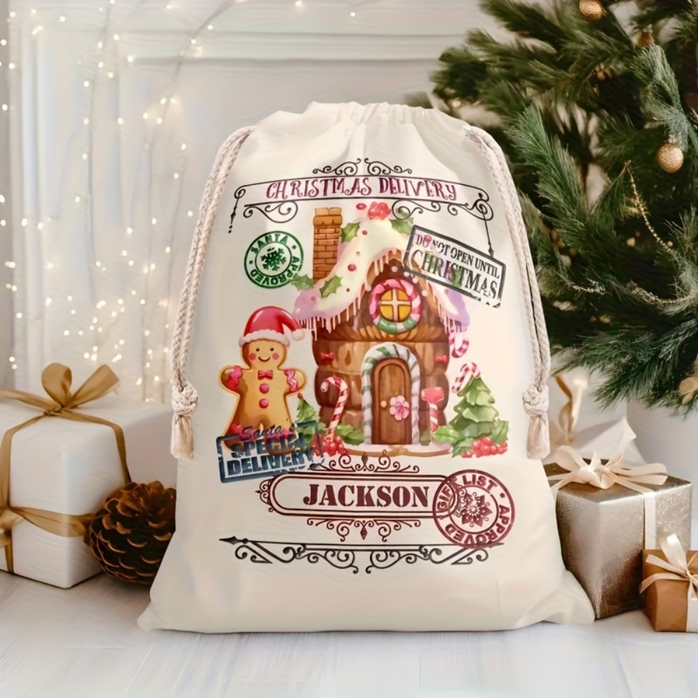 Custom Name Festive Gingerbrea - Food Storage Name recension och pris