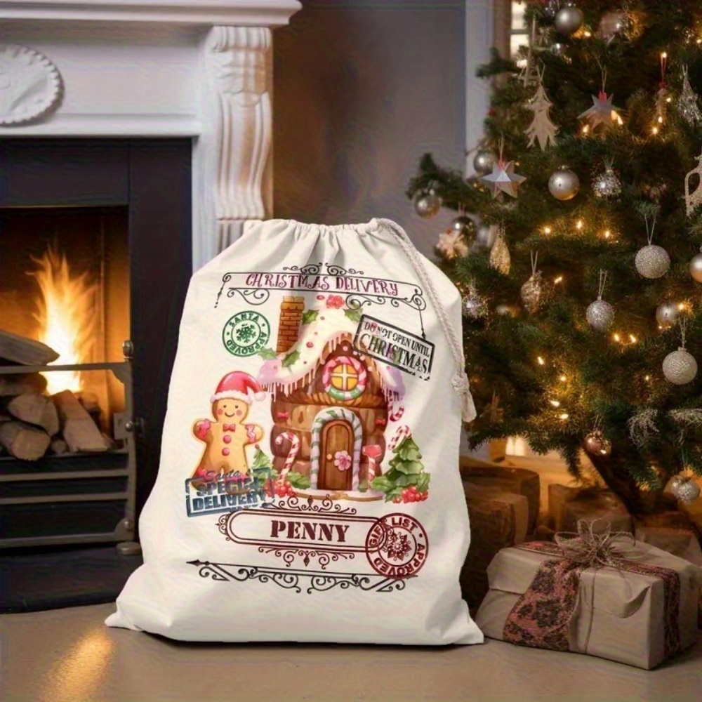 Custom Name Festive Gingerbrea - Food Storage Name recension och pris