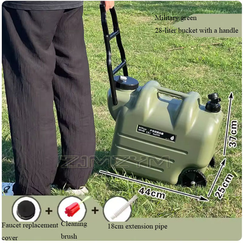 28L Large Capacity Camping Buc - Food Storage With Wheels recension och pris