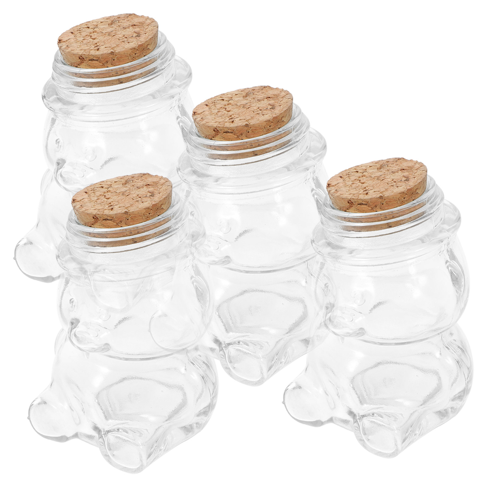4Pcs Glass Candy Jar Set Trans - Food Storage Jars & Containers recension och pris
