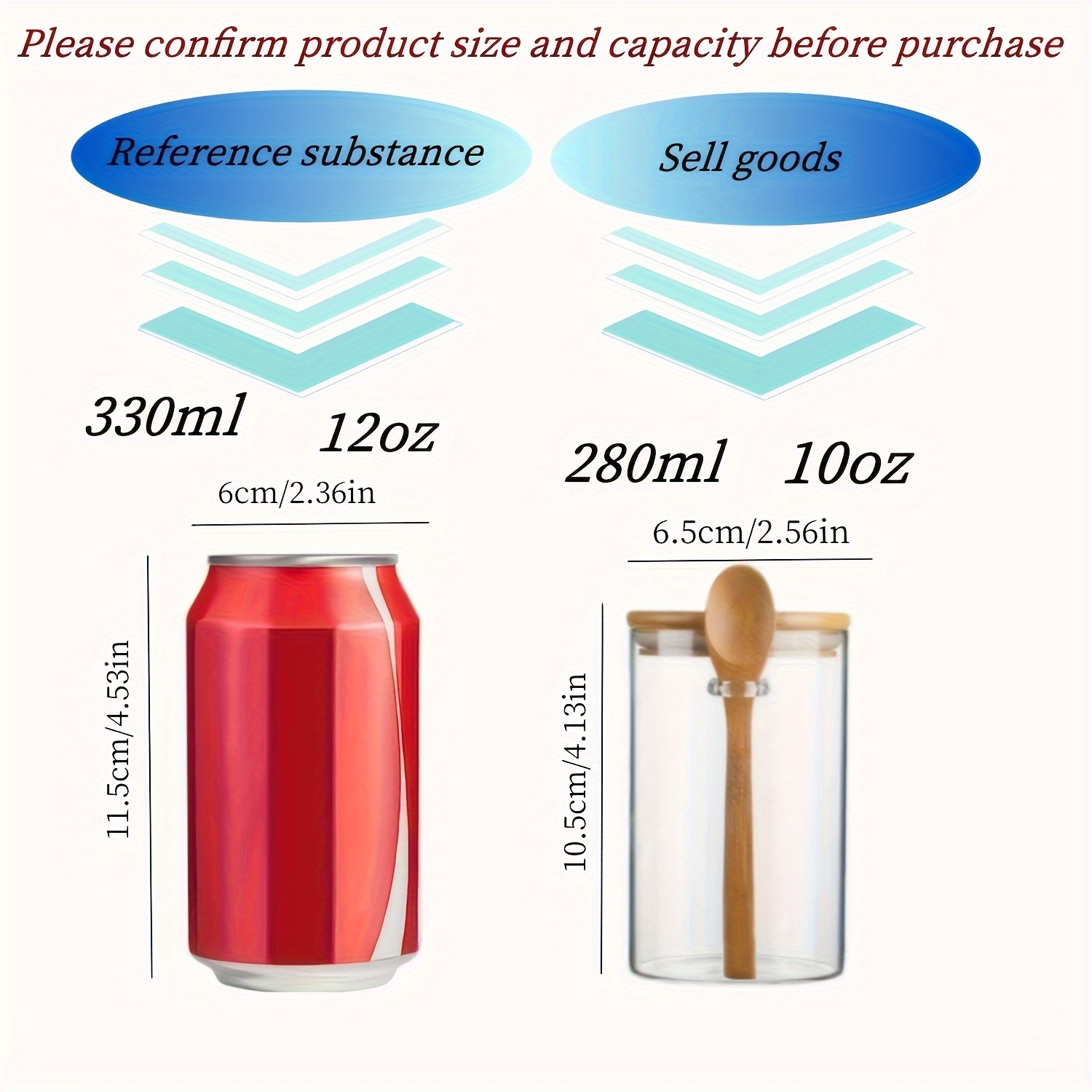 280ml Candy Jar, Biscuit Jar,  - Food Storage Glass Set recension och pris