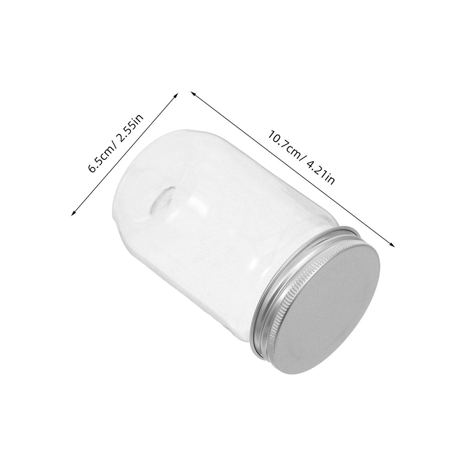6Pcs Clear Plastic Mason Jars  - Food Storage Jars & Containers recension och pris