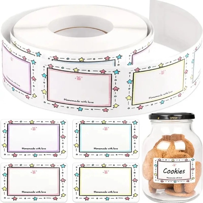 250Pcs/Roll Blank Kitchen Name - Food Storage Name recension och pris