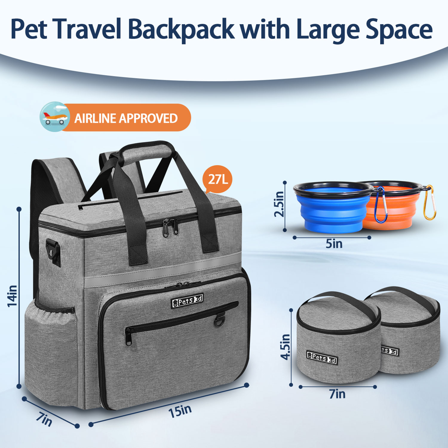 Petskd Outdoor Dog Organizer B - Food Storage Zipper Bags recension och pris