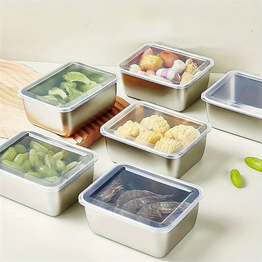 1/3/5pcs Stainless Steel Food  - Food Storage Box Set recension och pris