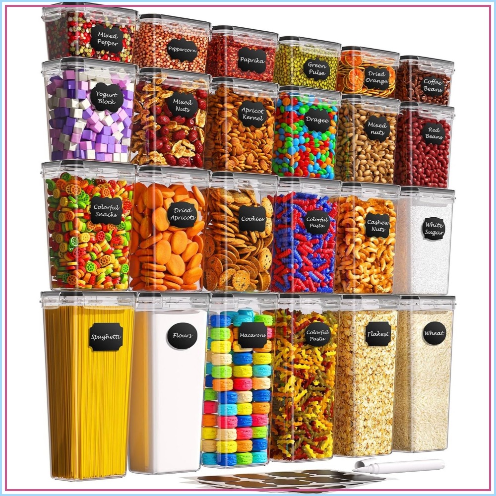24 PCS Airtight Food Storage C - Food Storage With Lids recension och pris