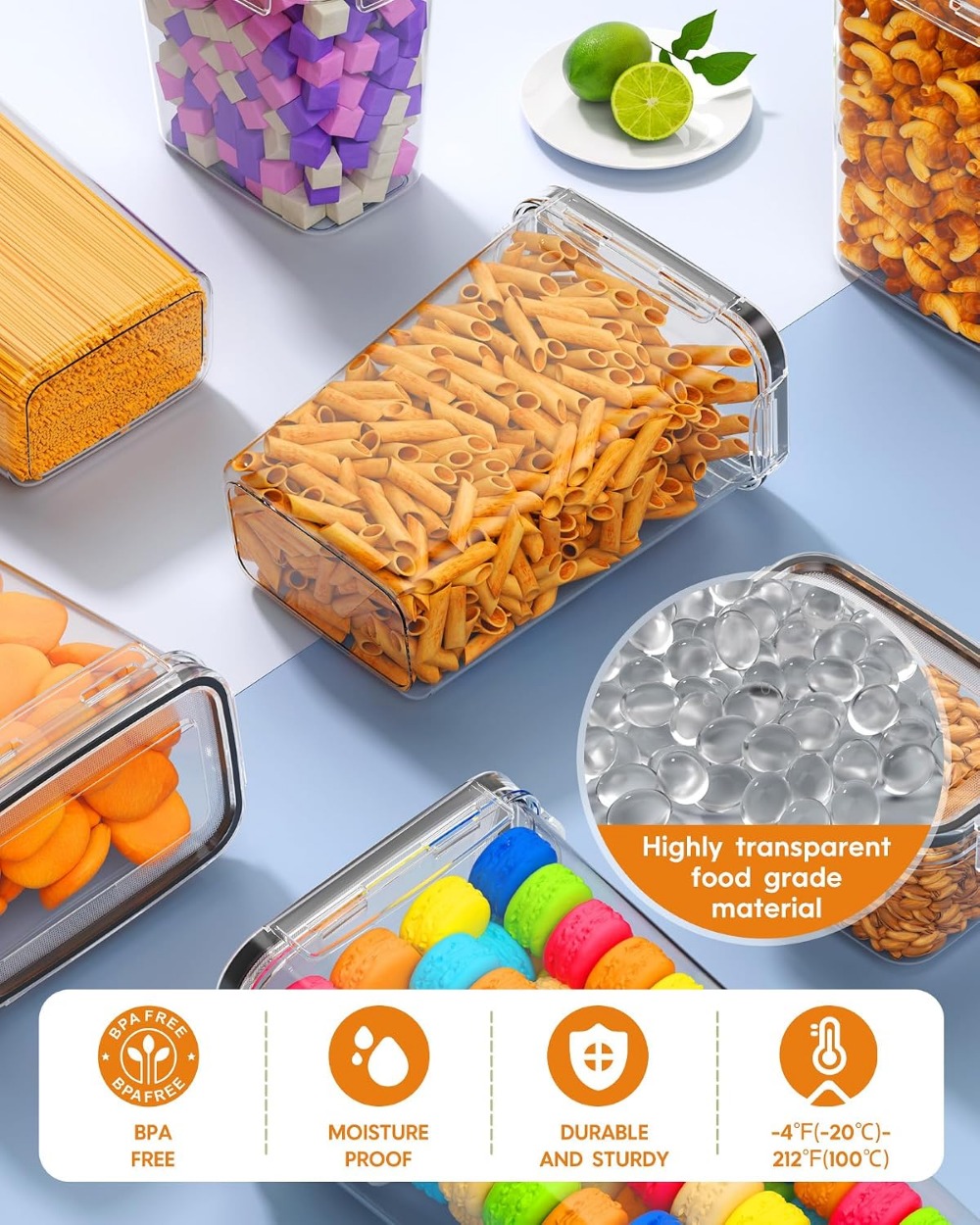 24 PCS Airtight Food Storage C - Food Storage With Lids recension och pris