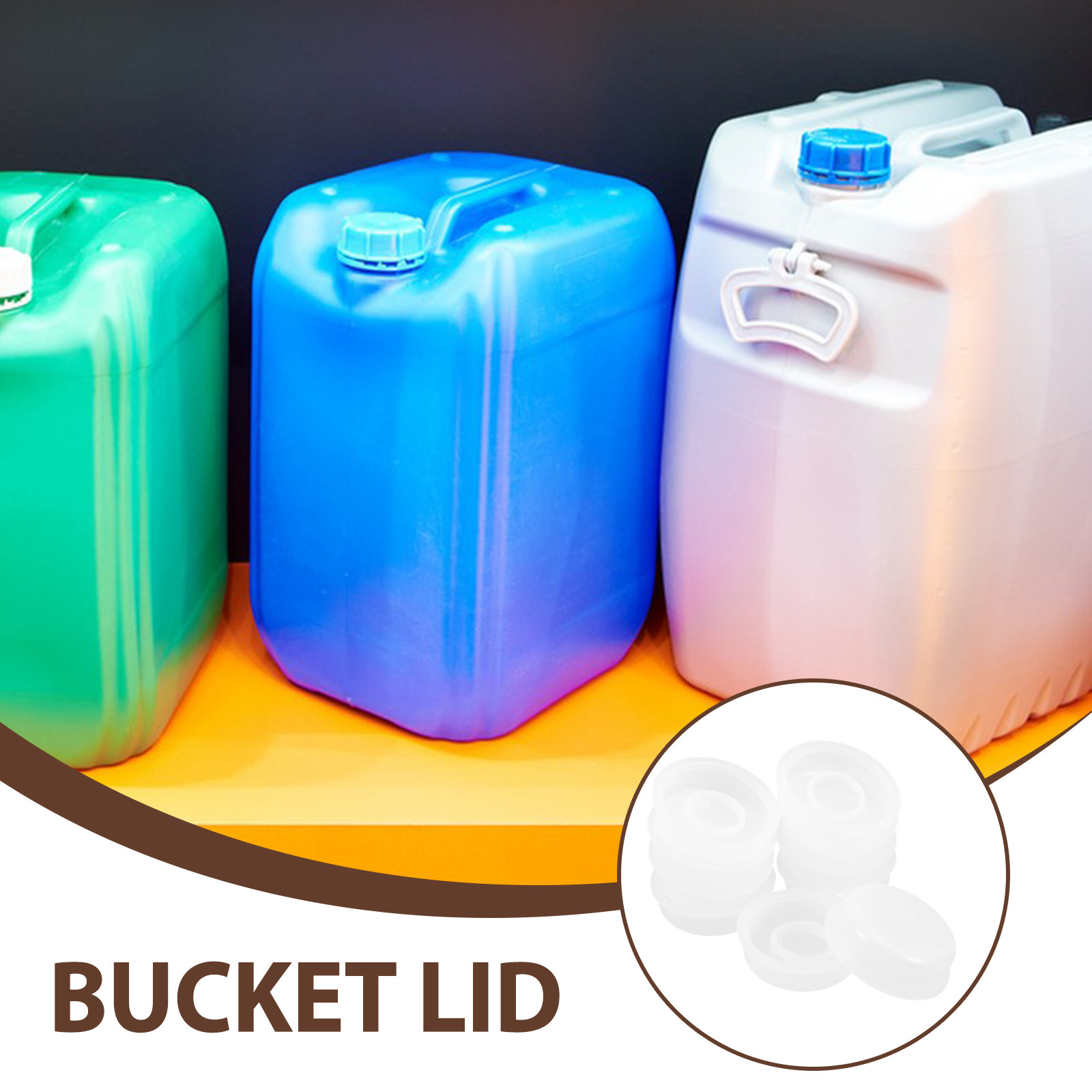 10Pcs Plastic Chemical Bucket  - Food Storage With Lids recension och pris