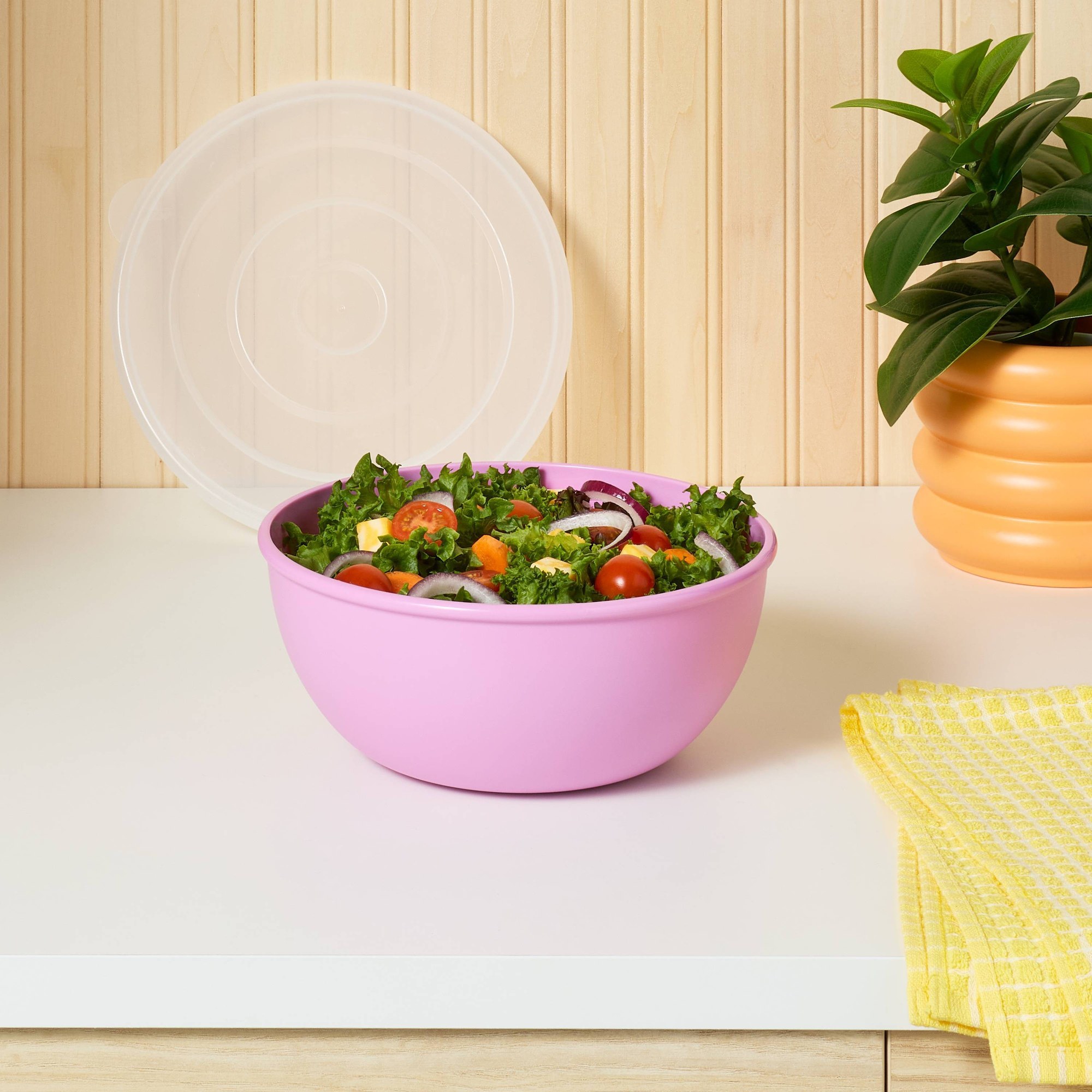 Pink Bowl With Matching Lid, D - Food Storage Meals recension och pris