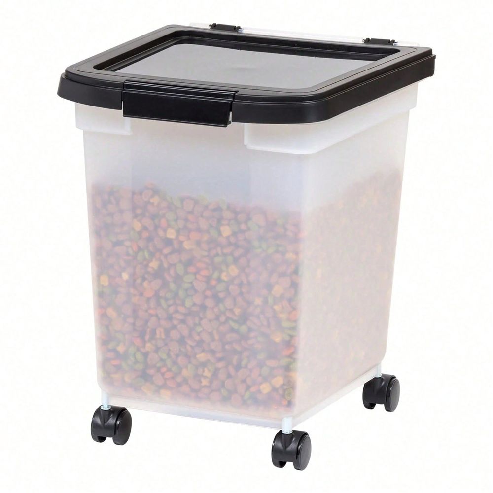 Transparent Plastic Storage Bu - Food Storage With Wheels recension och pris