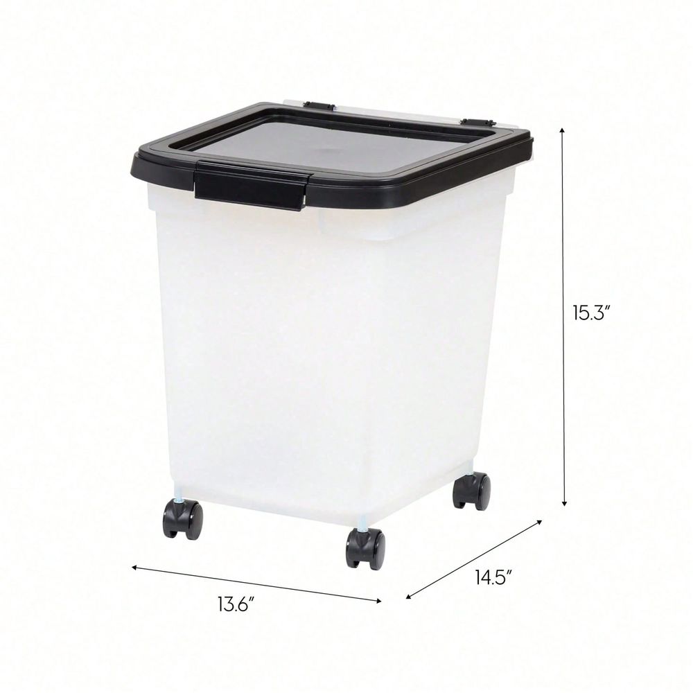 Transparent Plastic Storage Bu - Food Storage With Wheels recension och pris