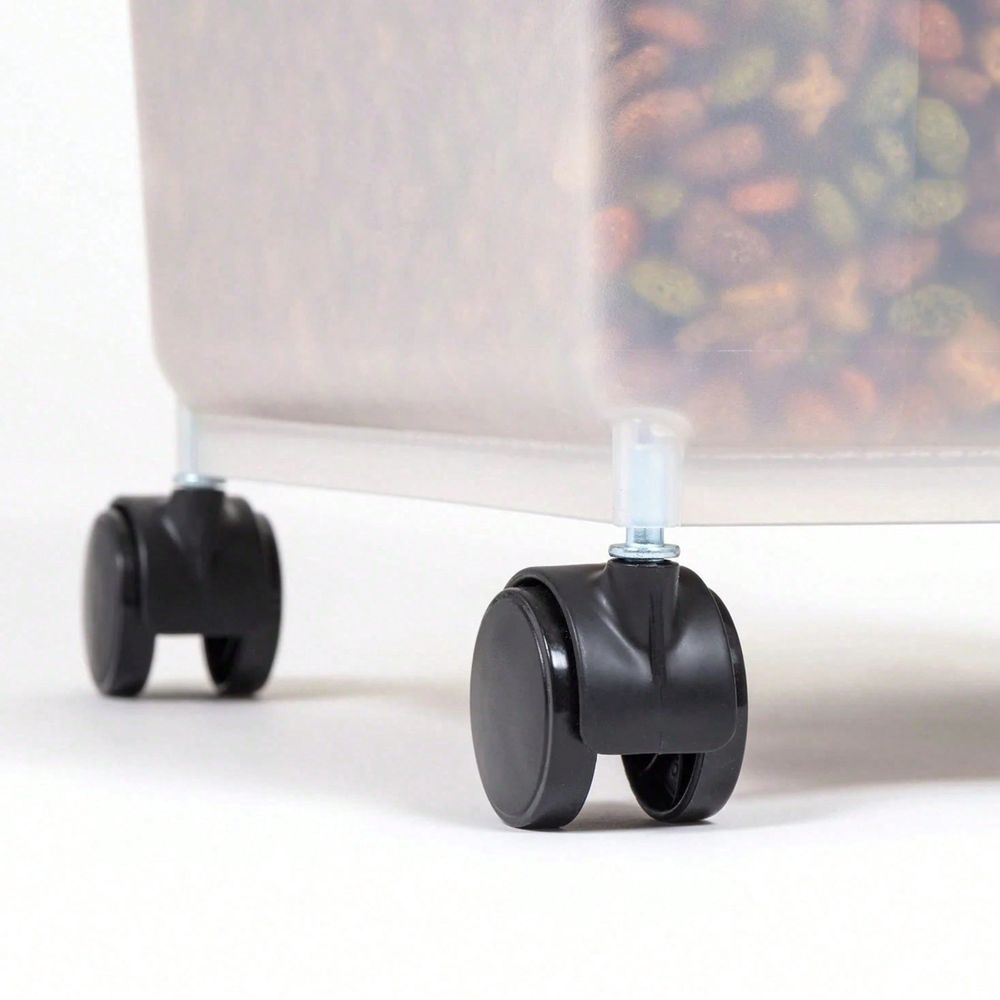 Transparent Plastic Storage Bu - Food Storage With Wheels recension och pris