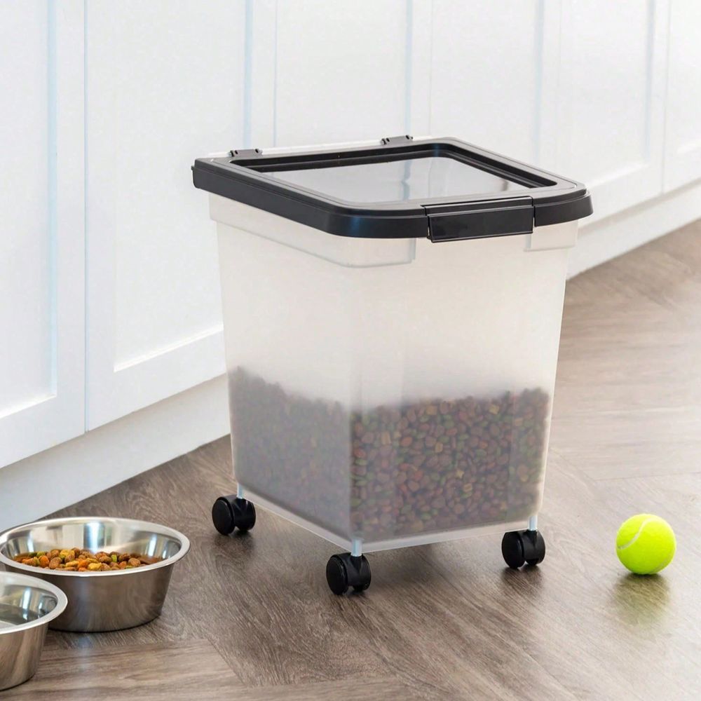 Transparent Plastic Storage Bu - Food Storage With Wheels recension och pris