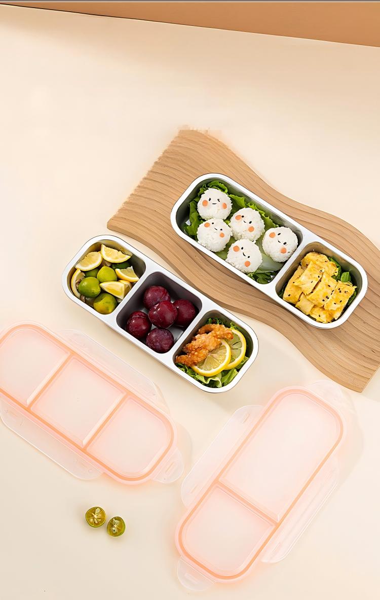 THREE-GRID FOOD CONTAINER LUNC - Food Storage Lunch Box recension och pris