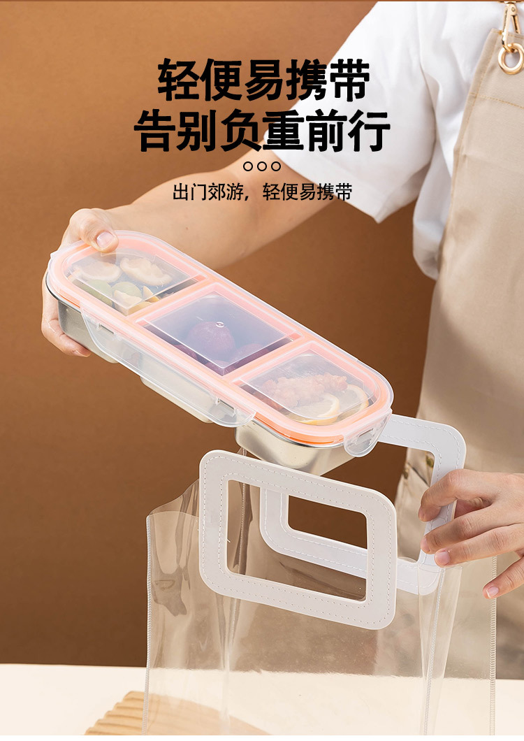 THREE-GRID FOOD CONTAINER LUNC - Food Storage Lunch Box recension och pris